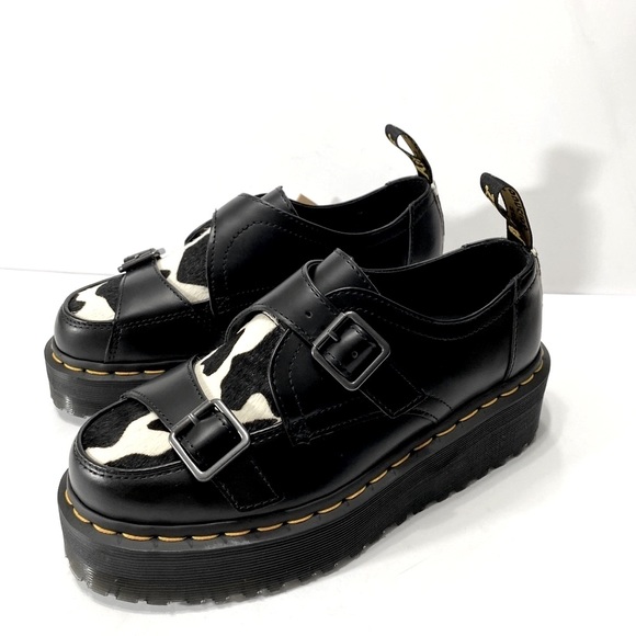 NEW DR MARTENS SIDNEY HAIR ON CREEPER PLATFORM - Picture 9 of 12